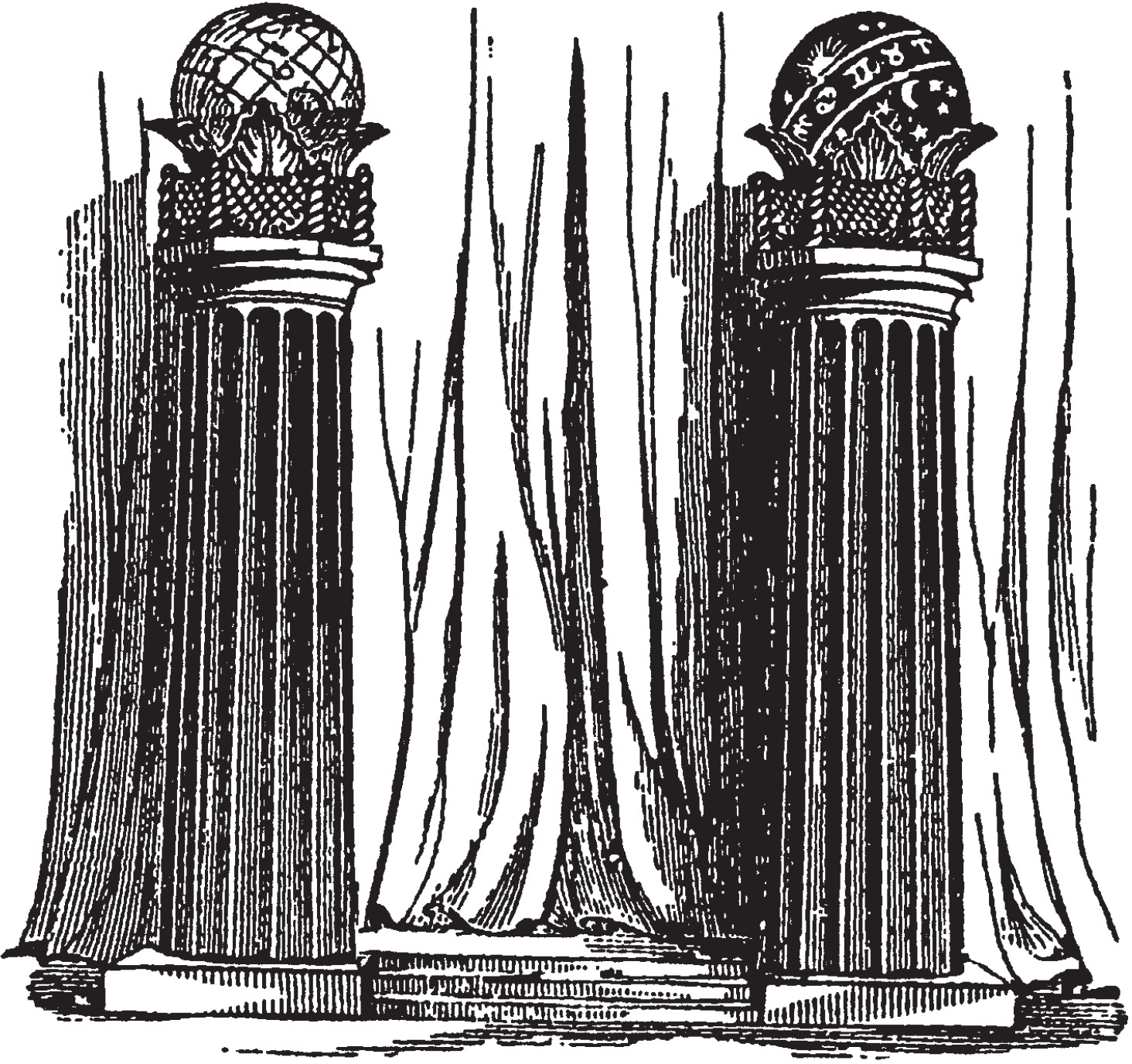Columns from The Porch And Middle Chamber Albert Pike